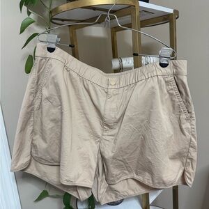 J. Crew Beige Elastic Waist Shorts